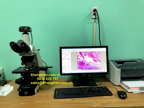 Kính hiển vi có gắn camera