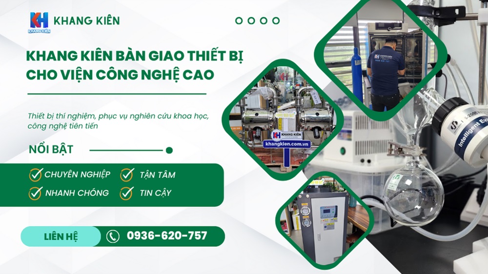 Khang Kiên bàn giao thiết bị cho Viện Công Nghệ Cao - khangkien.com.vn