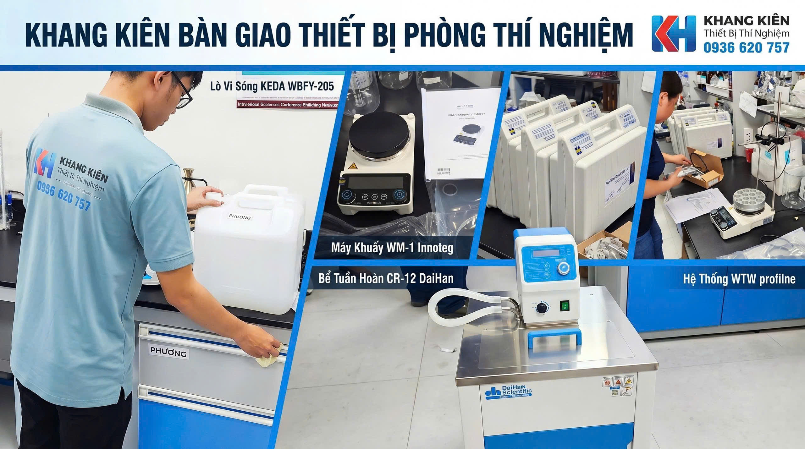 KHANG KIÊN BÀN GIAO HỆ THỐNG THIẾT BỊ PHÒNG THÍ NGHIỆM HIỆN ĐẠI TẠI VIỆN CÔNG NGHỆ CAO